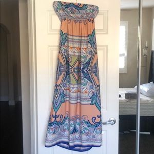 Tube top maxi dress